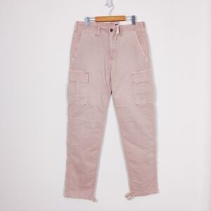 American Eagle Women's Slim Lived in Cargo Jeans Pink Size 32 x 34 NEW Gorpcore